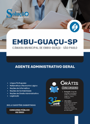 Apostila Câmara de Embu-Guaçu - SP - Agente Administrativo Geral - Imagem 3