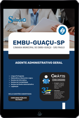 Apostila Câmara de Embu-Guaçu - SP em PDF - Agente Administrativo Geral - Imagem 1