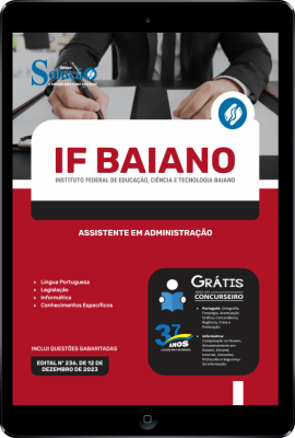 Apostila IF Baiano em PDF - Assistente em Administração - Imagem 1