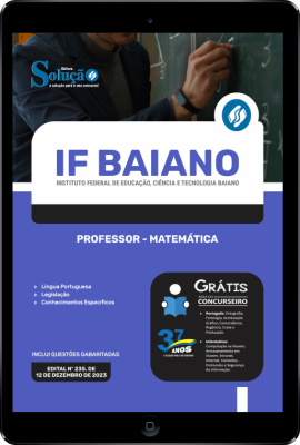 Apostila IF Baiano em PDF - Professor - Matemática - Imagem 1