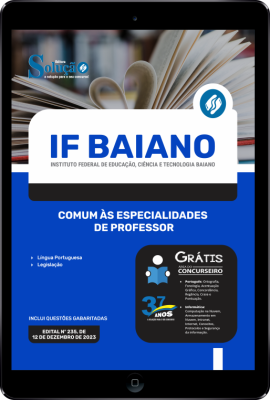 Apostila IF Baiano em PDF - Comum às Especialidades de Professor - Imagem 1