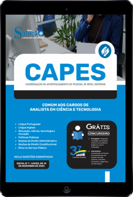 Apostila CAPES em PDF - Comum aos Cargos de Analista em Ciência e Tecnologia - Imagem 1