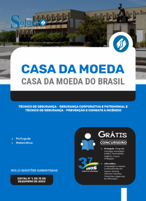 Apostila Casa da Moeda do Brasil -  Técnico de segurança - segurança corporativa e patrimonial e Técnico de segurança - prevenção e combate a incêndio - Imagem 3