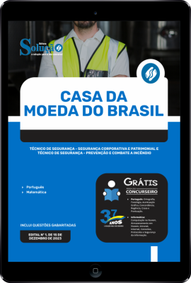 Apostila Casa da Moeda do Brasil em PDF -  Técnico de segurança - segurança corporativa e patrimonial e Técnico de segurança - prevenção e combate a incêndio - Imagem 1