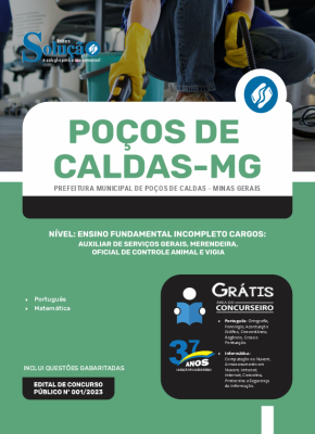 Apostila Prefeitura de Poços de Caldas - MG Ensino Fundamental Incompleto - Imagem 3