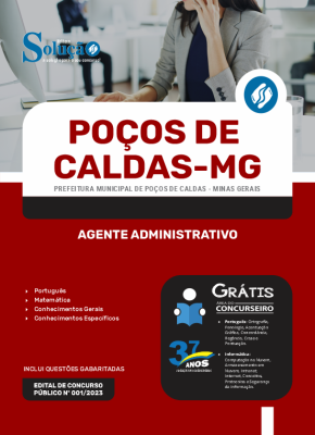 Apostila Prefeitura de Poços de Caldas - MG Agente Administrativo - Imagem 3