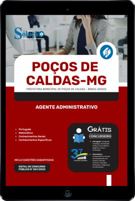 Apostila Prefeitura de Poços de Caldas - MG em PDF Agente Administrativo - Imagem 1