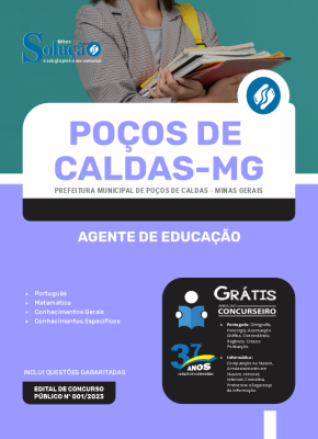 Apostila Prefeitura de Poços de Caldas - MG Agente De Educação - Imagem 3