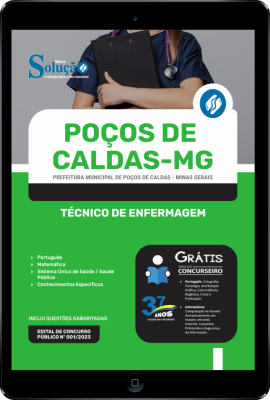 Apostila Prefeitura de Poços de Caldas - MG em PDF Técnico De Enfermagem - Imagem 1