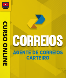 Capa Curso Correios - Agente de Correios - Carteiro