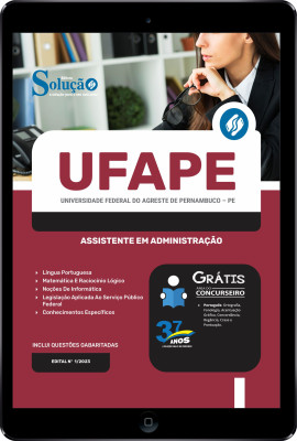 Apostila UFAPE - PE em PDF Assistente em Administração 2024 - Imagem 1