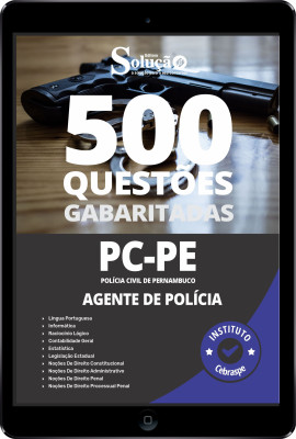 Caderno de Questões PC-PE - Agente de Polícia em PDF - 500 Questões Gabaritadas - Imagem 1