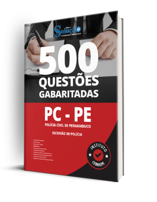 Caderno de Questões PC-PE - Escrivão de Polícia - 500 Questões Gabaritadas - Imagem 1