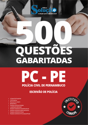 Caderno de Questões PC-PE - Escrivão de Polícia - 500 Questões Gabaritadas - Imagem 2