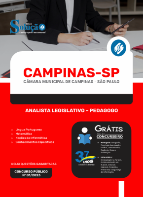 Apostila Câmara de Campinas - SP 2024 - Analista Legislativo – Pedagogo - Imagem 3