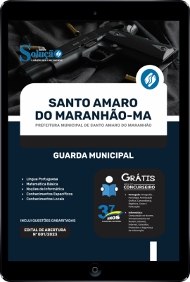 Apostila Prefeitura de Santo Amaro - MA em PDF 2024 - Guarda Municipal - Imagem 1