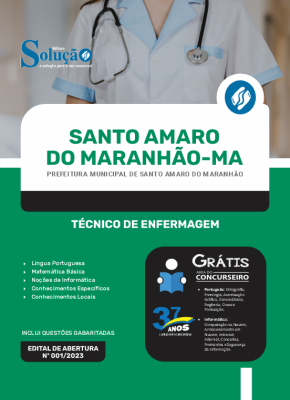 Apostila Prefeitura de Santo Amaro - MA 2024 - Técnico de enfermagem - Imagem 3