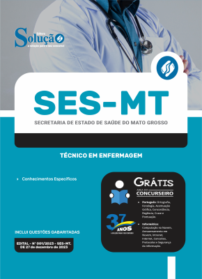 Apostila SES-MT 2024 -  Técnico em Enfermagem - Imagem 3