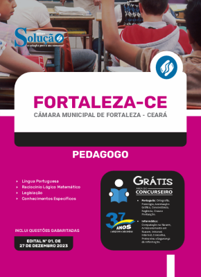 Apostila Câmara de Fortaleza - CE 2024 - Pedagogo - Imagem 3