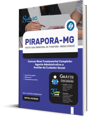 Apostila Prefeitura de Pirapora - MG 2024 Comum Nível Fundamental Completo: Agente Administrativo, Auxiliar De Cuidador Social, Auxiliar De Cuidador Social - Imagem 2