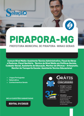 Apostila Prefeitura de Pirapora - MG 2024 Comum Nível Médio - Imagem 3