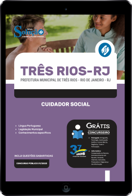 Apostila Prefeitura de Três Rios - RJ em PDF Cuidador Social 2024 - Imagem 1