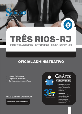 Apostila Prefeitura de Três Rios - RJ  Oficial Administrativo - Imagem 3