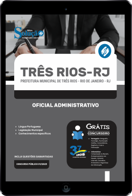 Apostila Prefeitura de Três Rios - RJ em PDF Oficial Administrativo  - Imagem 1