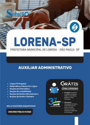 Apostila Prefeitura de Lorena - SP 2024 Auxiliar Administrativo - Imagem 3