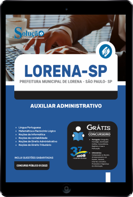 Apostila Prefeitura de Lorena - SP em PDF Auxiliar Administrativo 2024 - Imagem 1