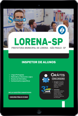 Apostila Prefeitura de Lorena - SP em PDF Inspetor de Alunos 2024 - Imagem 1