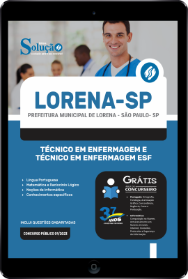 Apostila Prefeitura de Lorena - SP em PDF Técnico em Enfermagem e Técnico em Enfermagem ESF 2024 - Imagem 1