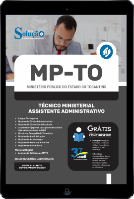 Apostila MP-TO em PDF 2024 - Técnico Ministerial: Assistente Administrativo - Imagem 1