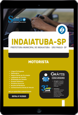 Apostila Prefeitura de Indaiatuba - SP em PDF 2024 - Motorista - Imagem 1