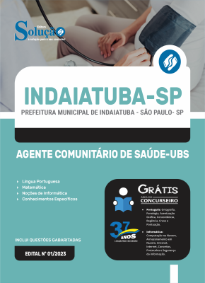 Apostila Prefeitura de Indaiatuba - SP 2024 - Agente Comunitário de Saúde - UBS - Imagem 3