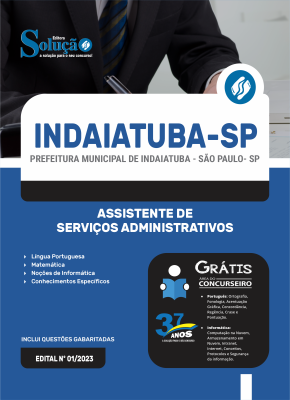 Apostila Prefeitura de Indaiatuba - SP 2024 - Assistente de Serviços Administrativos - Imagem 3