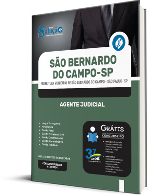 Apostila Prefeitura de São Bernardo do Campo - SP 2024 - Agente Judicial - Imagem 2