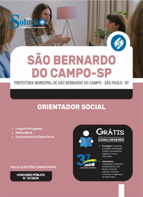 Apostila Prefeitura de São Bernardo do Campo - SP 2024 - Orientador Social - Imagem 3