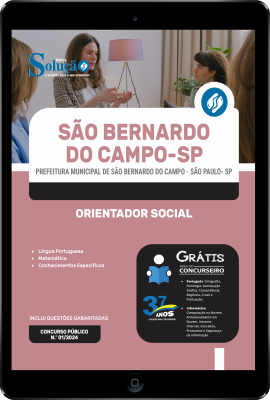 Apostila Prefeitura de São Bernardo do Campo - SP em PDF 2024 - Orientador Social - Imagem 1