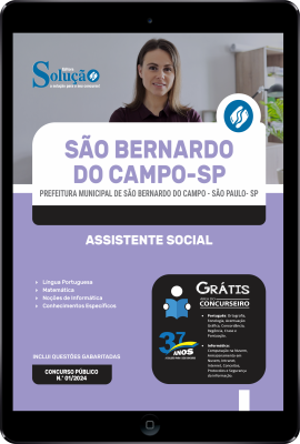 Apostila Prefeitura de São Bernardo do Campo - SP em PDF 2024 - Assistente Social - Imagem 1