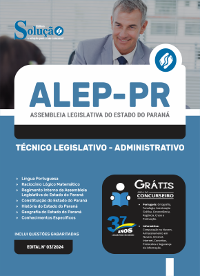 Apostila ALEP-PR 2024 - Técnico Legislativo - Administrativo - Imagem 3