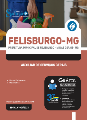 Apostila Prefeitura de Felisburgo - MG 2024 - Auxiliar de Serviços Gerais - Imagem 3