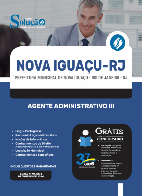 Apostila Prefeitura de Nova Iguaçu - RJ 2024 - Agente Administrativo III - Imagem 3