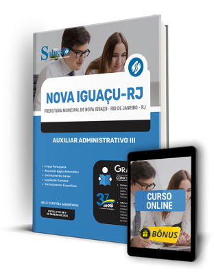 Apostila Prefeitura de Nova Iguaçu - RJ 2024 - Auxiliar Administrativo III - Imagem 1