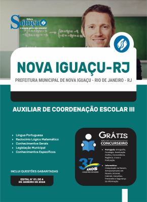 Apostila Prefeitura de Nova Iguaçu - RJ 2024 - Auxiliar de Coordenação Escolar III - Imagem 3