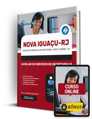 Apostila Prefeitura de Nova Iguaçu - RJ 2024 - Auxiliar de Serviços de Secretaria III - Imagem 1