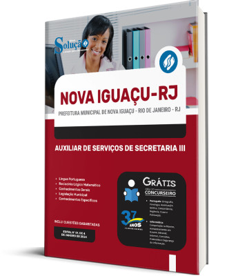 Apostila Prefeitura de Nova Iguaçu - RJ 2024 - Auxiliar de Serviços de Secretaria III - Imagem 2