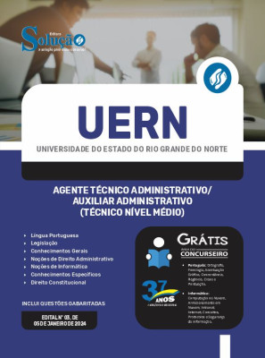 Apostila UERN  - Agente Técnico Administrativo/Auxiliar Administrativo (Técnico de Nível Médio) - Imagem 3