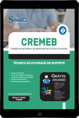 Apostila CREMEB em PDF 2024 - Técnico de Atividade de Suporte - Imagem 1