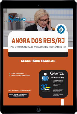 Apostila Prefeitura de Angra dos Reis - RJ em PDF 2024 - Secretario Escolar - Imagem 1